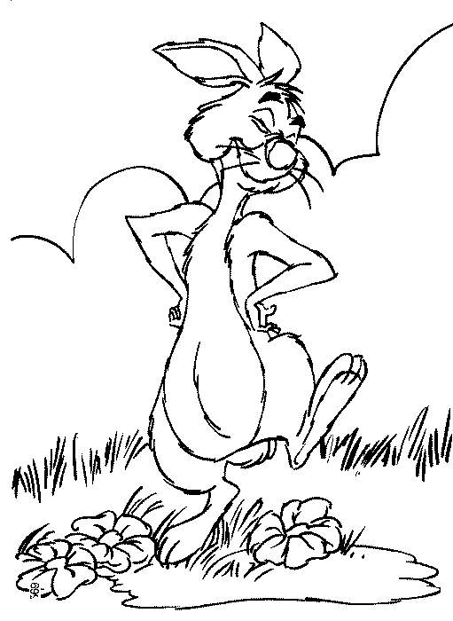 Kids-n-fun.com | 14 coloring pages of Winnie the Pooh and Rabbit